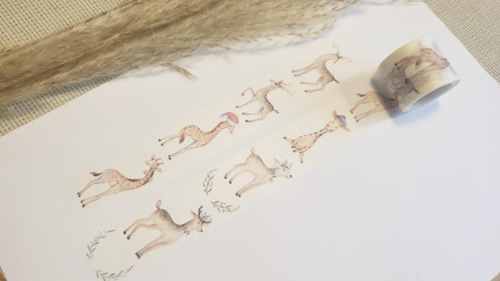 Design Washi Tape Rehe und Giraffen